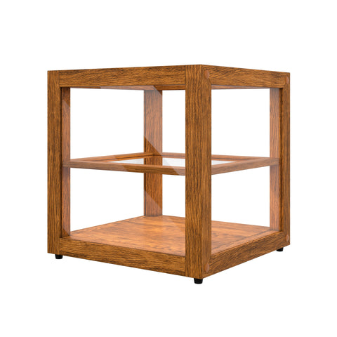 15 In. Artisan Light Wooden & Tempered Glass Dry Bakery Display Case