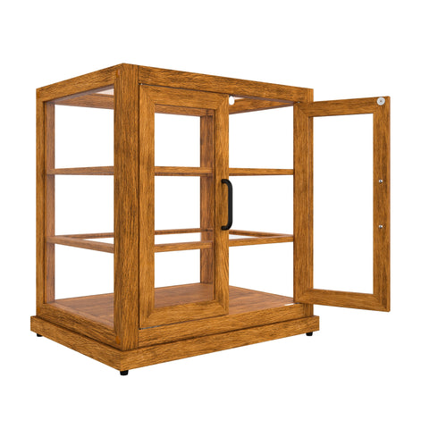 25 In. Artisan Light Wooden & Tempered Glass Dry Bakery Display Case