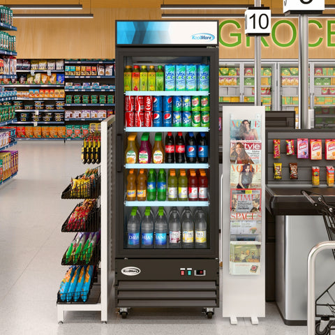 28 in. One-Door Merchandiser Refrigerator - 23 Cu Ft. MDR-1GD-23C