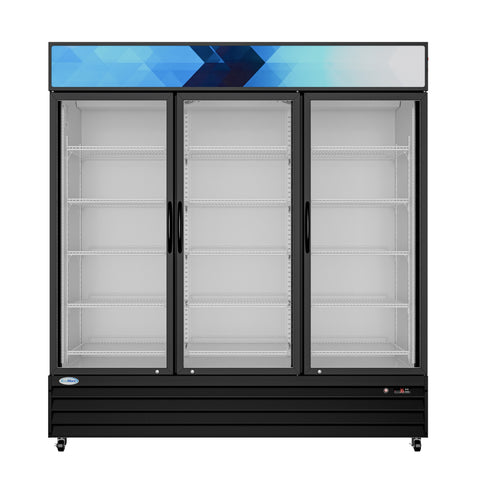 71 in. Three-Door Merchandiser Refrigerator - 56 Cu. Ft. MDR-3GD-63C