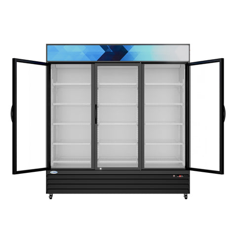 71 in. Three-Door Merchandiser Refrigerator - 56 Cu. Ft. MDR-3GD-63C