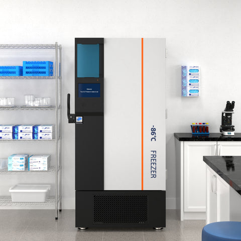 25 cu. ft. -86 C Ultra-Low Temp Lab Medical Freezer with Lock and Touch Screen, UL Listed in White (KM-PHF-25CUL)