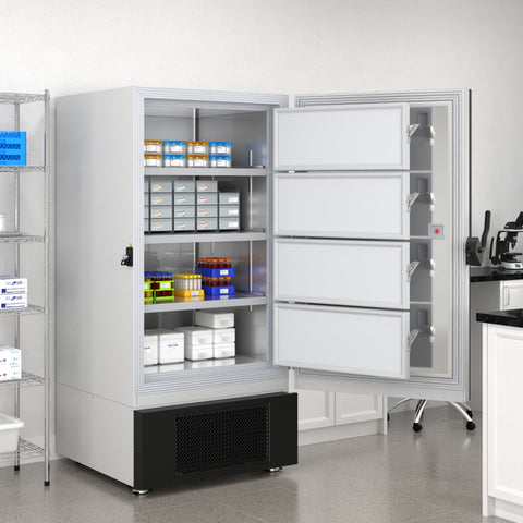 25 cu. ft. -86 C Ultra-Low Temp Lab Medical Freezer with Lock and Touch Screen, UL Listed in White (KM-PHF-25CUL)