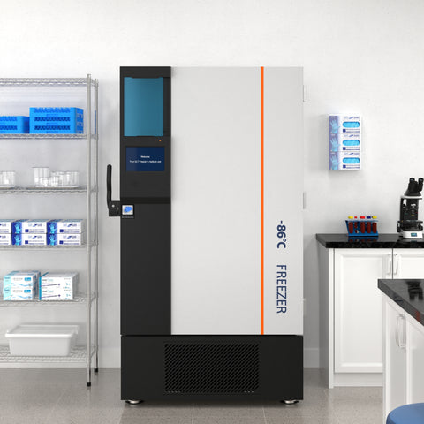 30 cu. ft. -86 C Ultra-Low Temp Lab Medical Freezer with Lock and Touch Screen, UL Listed in White (KM-PHF-30CUL)