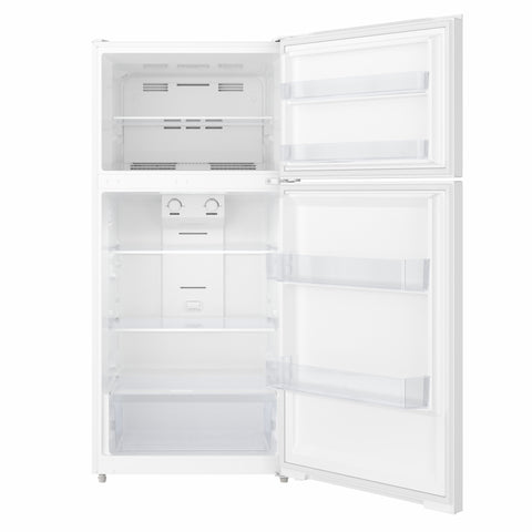 28 In. 14 Cu. Ft. Top-Freezer Residential Refrigerator in White