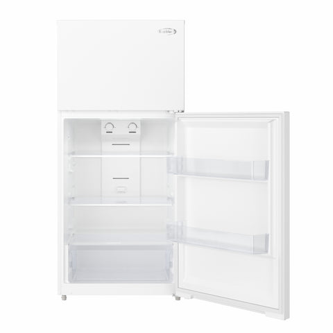 28 In. 14 Cu. Ft. Top-Freezer Residential Refrigerator in White