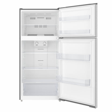 28 In. 14 Cu. Ft. Top-Freezer Residential Refrigerator in Stainless Steel