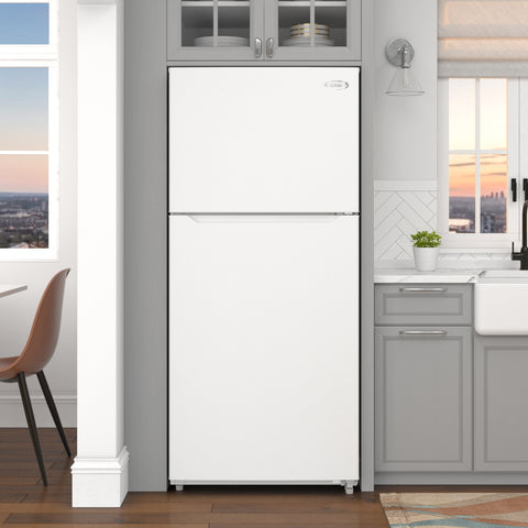 30 In. 18 Cu. Ft. Top-Freezer Residential Refrigerator in White