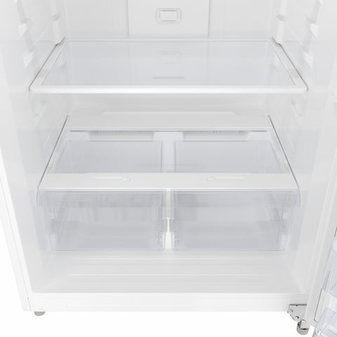30 In. 18 Cu. Ft. Top-Freezer Residential Refrigerator in White