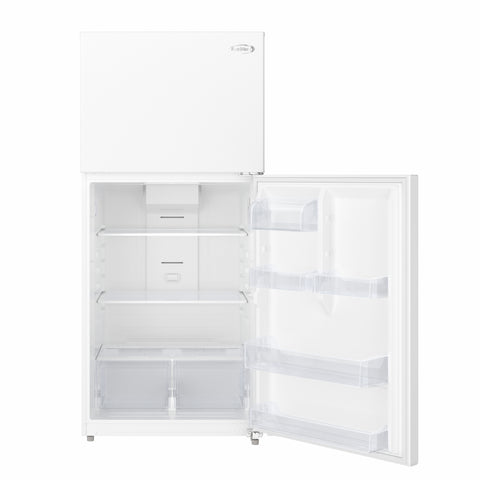 30 In. 18 Cu. Ft. Top-Freezer Residential Refrigerator in White