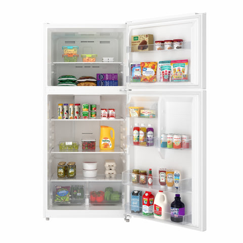 30 In. 20 Cu. Ft. Top-Freezer Residential Refrigerator in White