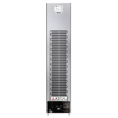 17 in. Slim Commercial Merchandiser Refrigerator 7 Cu. Ft. in Black, ETL Listed