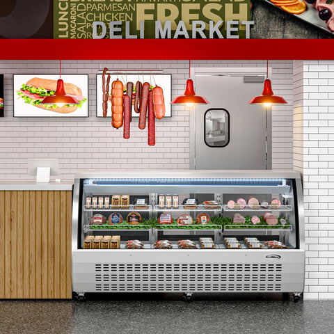 82 in. Deli Display Refrigerator - 32 Cu Ft.