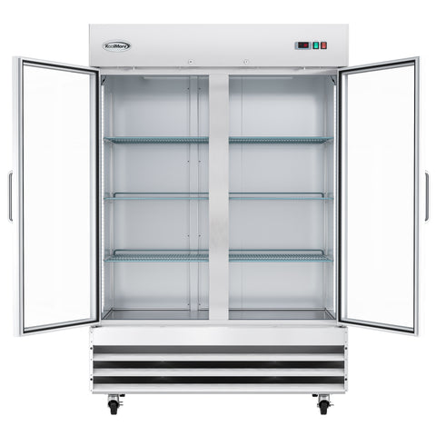 54 in. Two-Door Reach-In Refrigerator - 47 Cu Ft. RIR-2D-GD