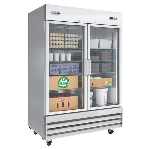 54 in. Two-Door Reach-In Refrigerator - 47 Cu Ft. RIR-2D-GD