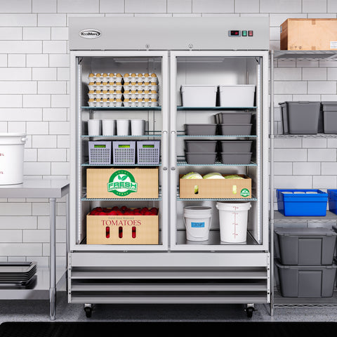 54 in. Two-Door Reach-In Refrigerator - 47 Cu Ft. RIR-2D-GD