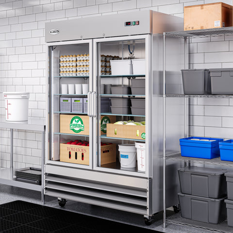 54 in. Two-Door Reach-In Refrigerator - 47 Cu Ft. RIR-2D-GD