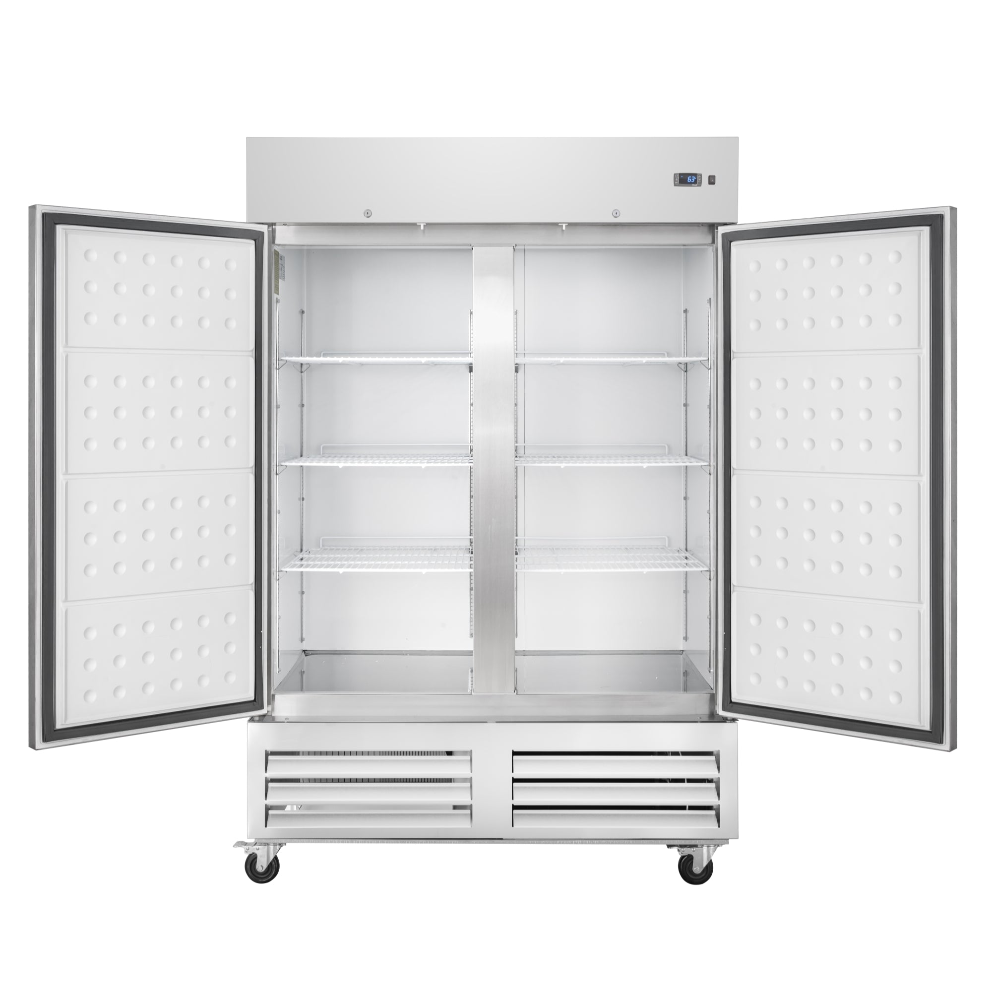 54 in. Commercial Two-Door Convertible Reach-In Refrigerator