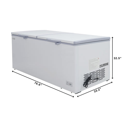 77 in. Commercial Chest Freezer 24 cu ft.