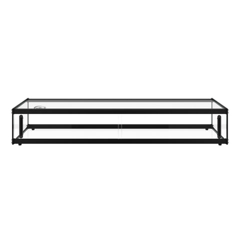 47 in. Slim Dry Bakery Display Case with Black Aluminum Accents, 2.3 Cu. Ft.