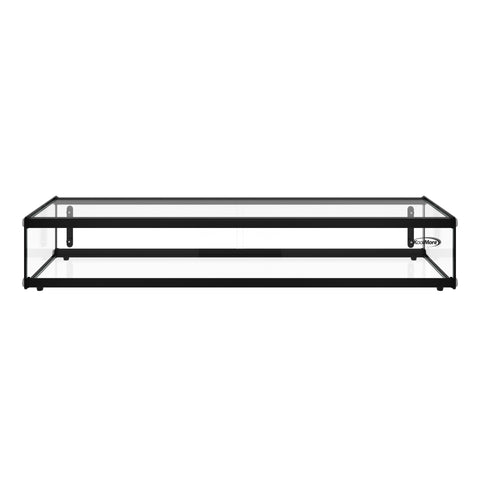 47 in. Slim Dry Bakery Display Case with Black Aluminum Accents, 2.3 Cu. Ft.