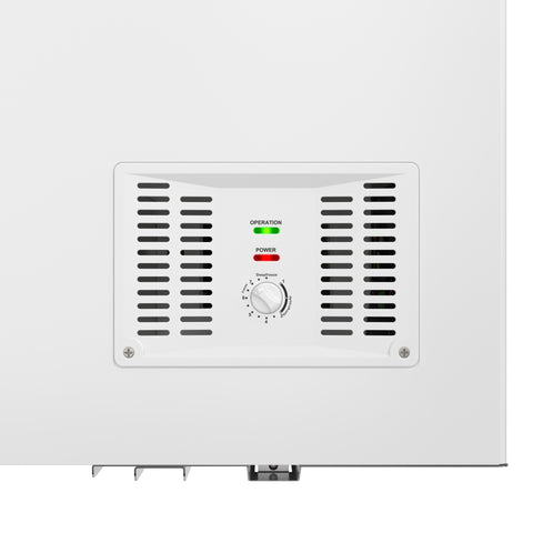 100 in. 50 cu. ft. Large Three-Door Chest Freezer in White