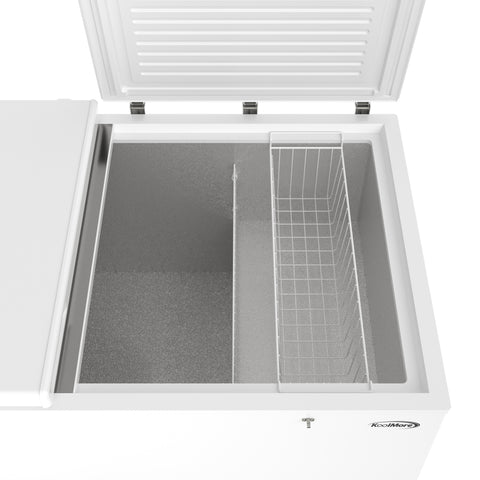 100 in. 50 cu. ft. Large Three-Door Chest Freezer in White