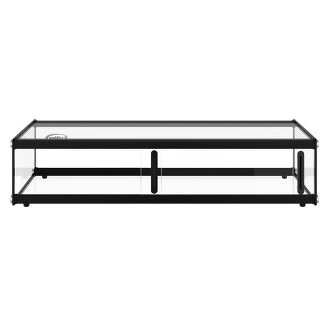 36 in. Slim  Dry  Bakery Display Case with Black Aluminum Accents, 1.5 Cu Ft