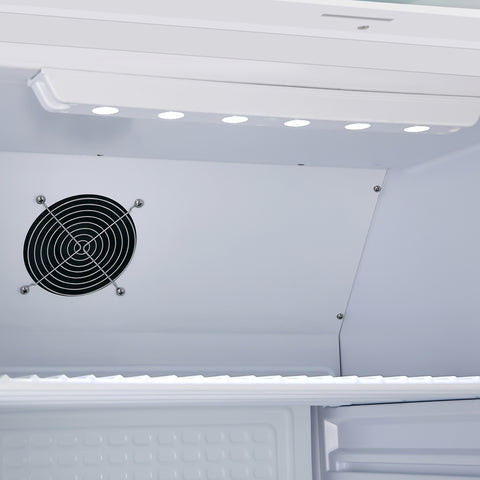 20 Cu. Ft. Commercial Reach-in Refrigerator in White with Manual Defrost