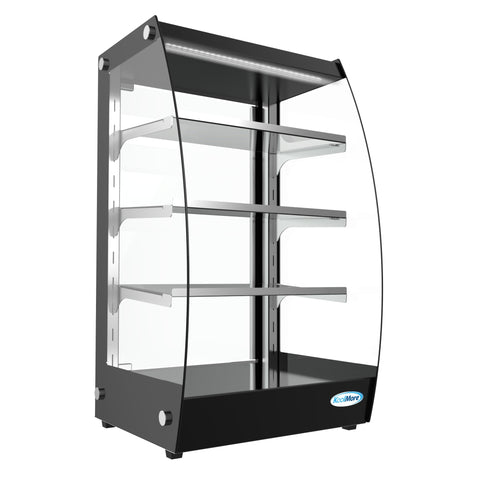 16 in. Commercial Glass Bakery Display Case, Self Service Pastry Case with LED lighting and Rear Door, 2.7 cu. ft.