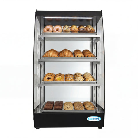 16 in. Commercial Glass Bakery Display Case, Self Service Pastry Case with LED lighting and Rear Door, 2.7 cu. ft.