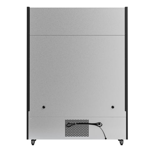 52 in. 24 Cu. Ft. Commercial Beverage Merchandiser with Sliding Glass Doors in Black