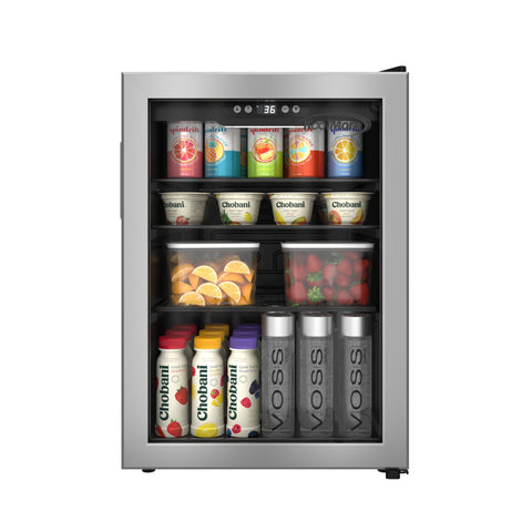 17 in. 70-Can Beverage Refrigerator with Stainless Steel Trim, 2.5 cu. ft.