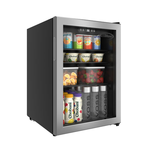 17 in. 70-Can Beverage Refrigerator with Stainless Steel Trim, 2.5 cu. ft.