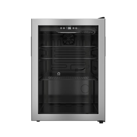 17 in. 70-Can Beverage Refrigerator with Stainless Steel Trim, 2.5 cu. ft.
