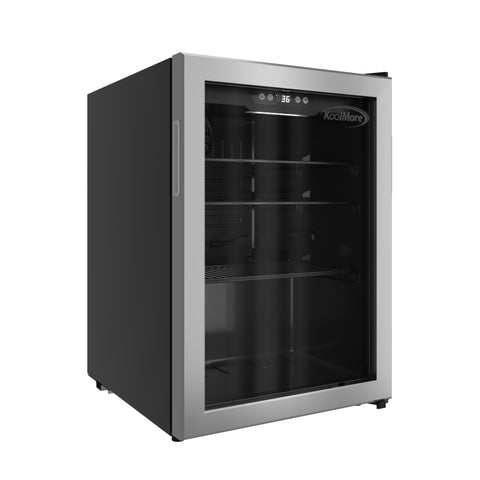 17 in. 70-Can Beverage Refrigerator with Stainless Steel Trim, 2.5 cu. ft.