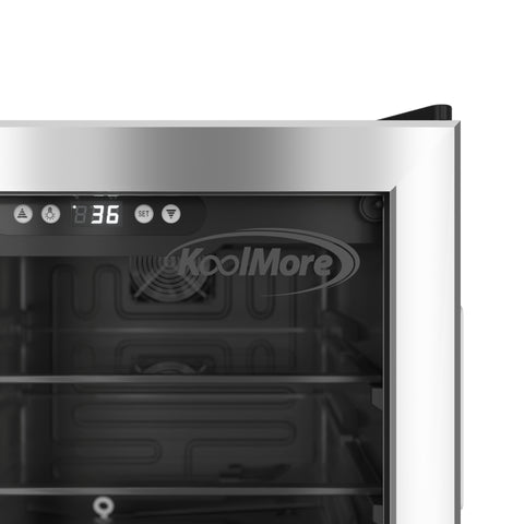 17 in. 70-Can Beverage Refrigerator with Stainless Steel Trim, 2.5 cu. ft.