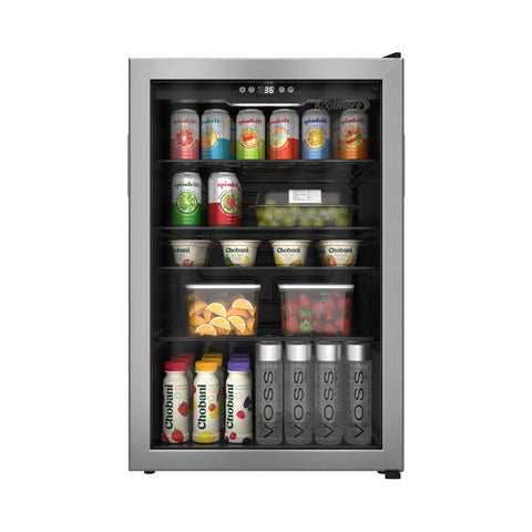 20 in. 4.5 cu. ft. Glass-Door Beverage Refrigerator Merchandiser with a 120-Can Capacity and Stainless-Steel Trim