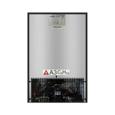 20 in. 4.5 cu. ft. Glass-Door Beverage Refrigerator Merchandiser with a 120-Can Capacity and Stainless-Steel Trim