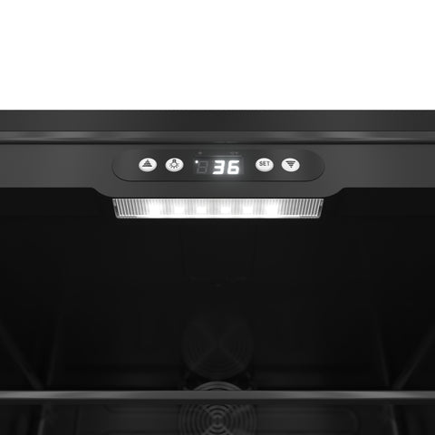 20 in. 4.5 cu. ft. Glass-Door Beverage Refrigerator Merchandiser with a 120-Can Capacity and Stainless-Steel Trim
