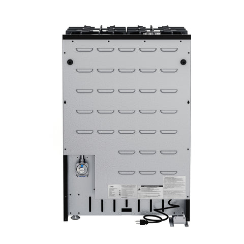 24 in. 4-Burner Slide-in Gas Range Oven, 3.7 cu. ft. in Stainless-Steel