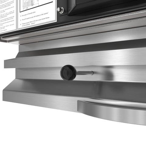 35 in. Commercial Charcoal Oven with Warming Racks in Stainless-Steel