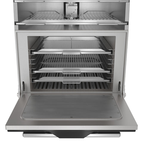 28 in. Commercial Charcoal Oven with Warming Racks in Stainless-Steel