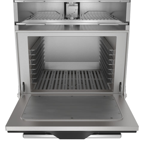 28 in. Commercial Charcoal Oven with Warming Racks in Stainless-Steel