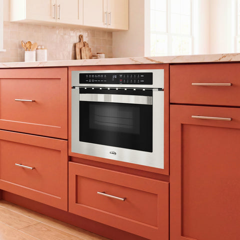 24 in. Built-In Microwave Drawer with Air Fry, Sensor Cooking, Touch Controls & Stainless Steel Interior, 1.2 Cu. Ft.