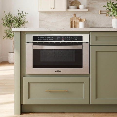 24 in. Built-In Microwave Drawer with Air Fry, Sensor Cooking, Touch Controls & Stainless Steel Interior, 1.2 Cu. Ft.