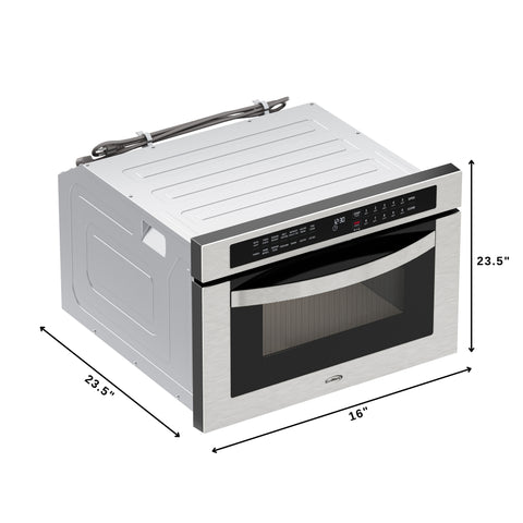 24 in. Built-In Microwave Drawer with Air Fry, Sensor Cooking, Touch Controls & Stainless Steel Interior, 1.2 Cu. Ft.