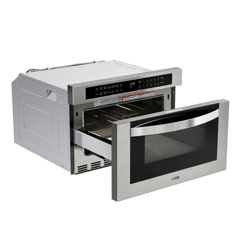 24 in. Built-In Microwave Drawer with Air Fry, Sensor Cooking, Touch Controls & Stainless Steel Interior, 1.2 Cu. Ft.