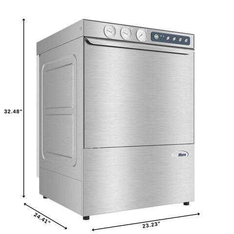 24 in. Commercial High-Performance Undercounter Dishwasher in Stainless-Steel