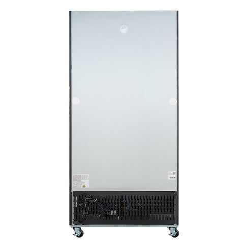 40 in. 33 Cu. Ft. Commercial Merchandiser Refrigerator with Sliding Doors, LED Lighting in Black